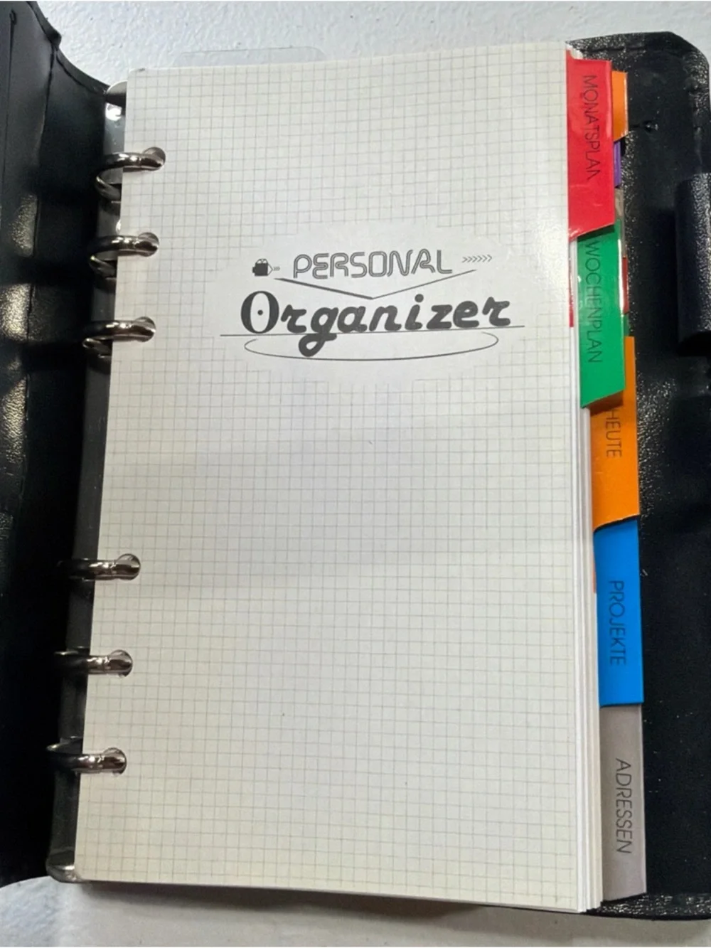 German Day Timer Planner Multi Color Organizer Binder With Id Slot & Pen Holder